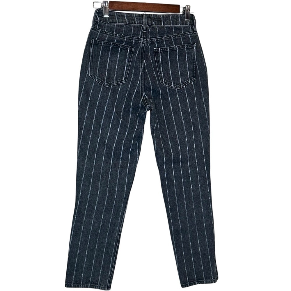PacSun Black Wash Pin Stripe Mom Jeans Women’s Size 24 26" Inseam - Picture 5 of 8
